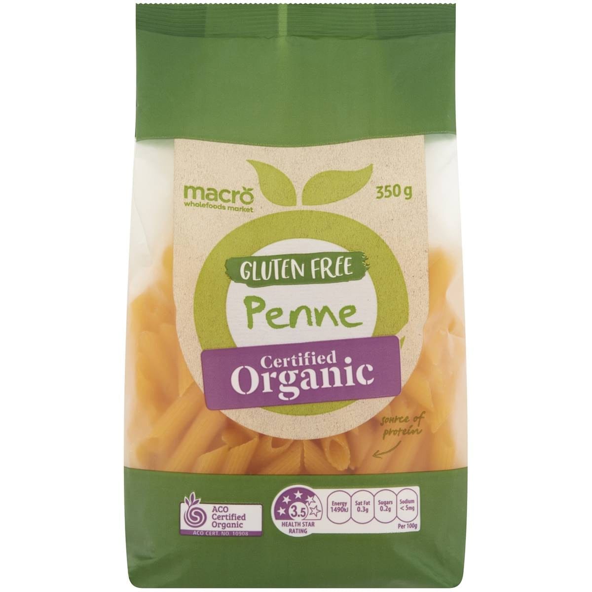 Macro Organic Gluten Free Penne 350g