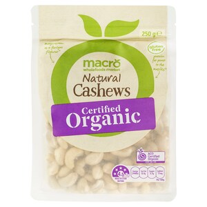 Macro Organic Natural Cashews 500g