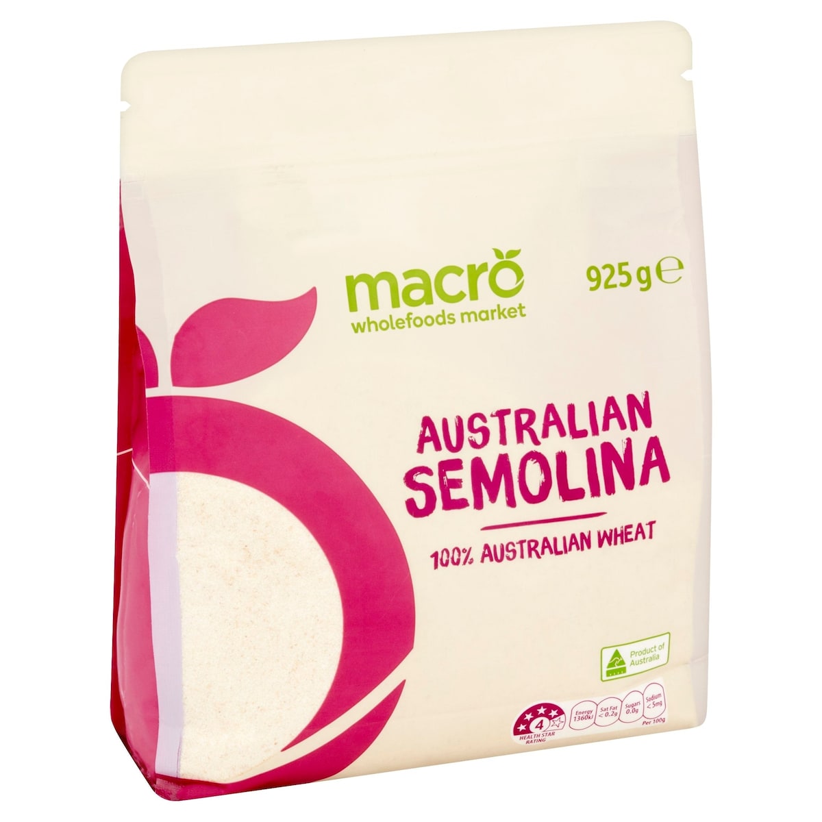 Macro Natural Semolina Flour 925g