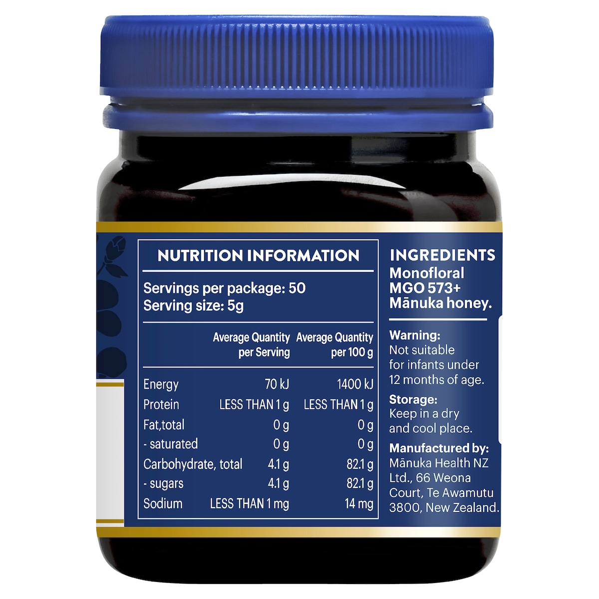 Manuka Health MGO 573+ UMF 16 Manuka Honey 500g