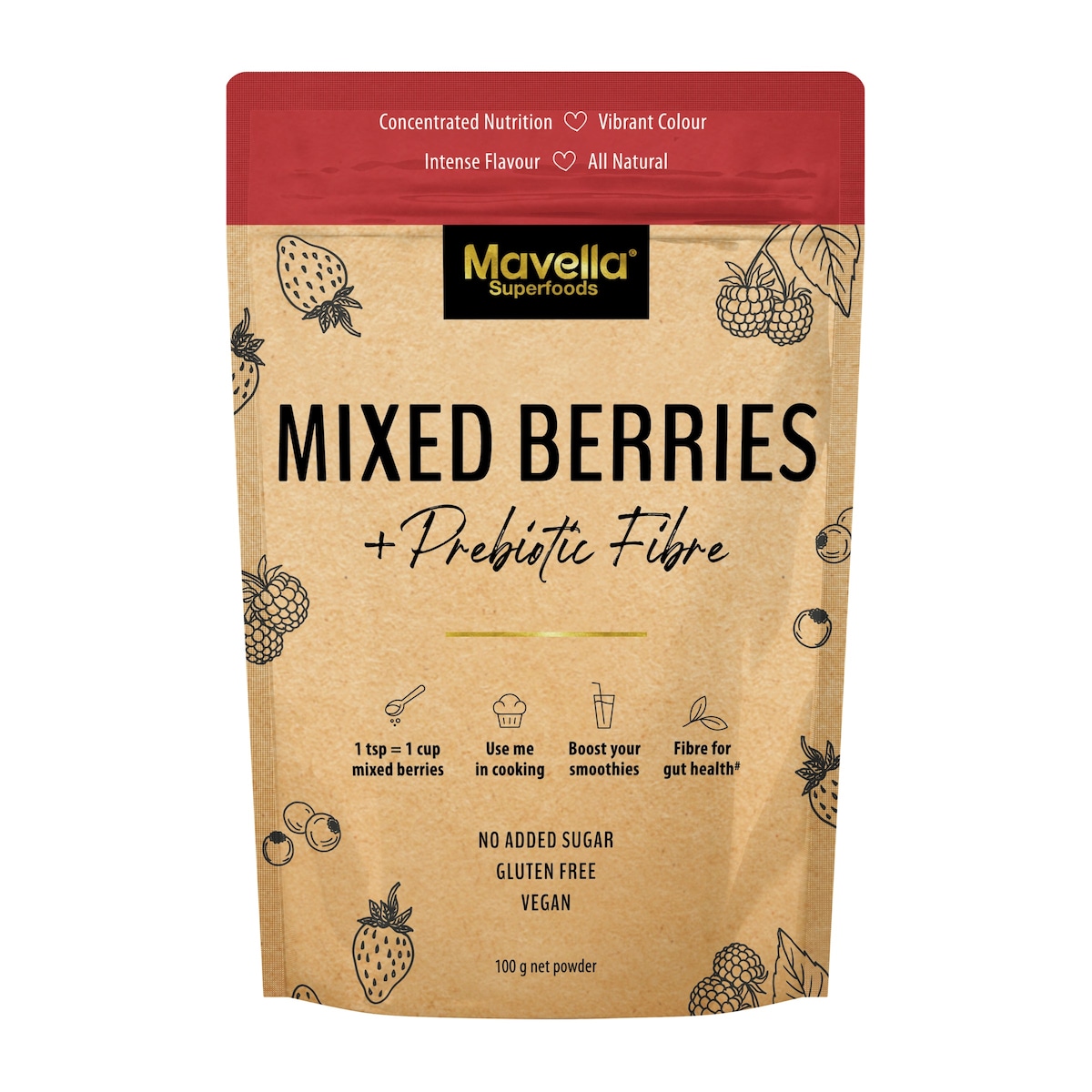 Mavella Mixed Berry Powder 100g