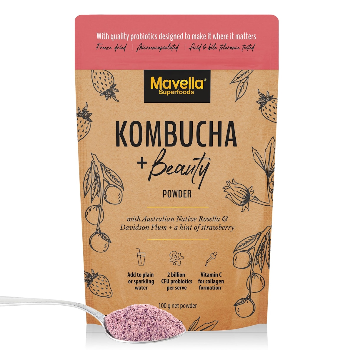 Mavella Superfoods Kombucha + Beauty 100g