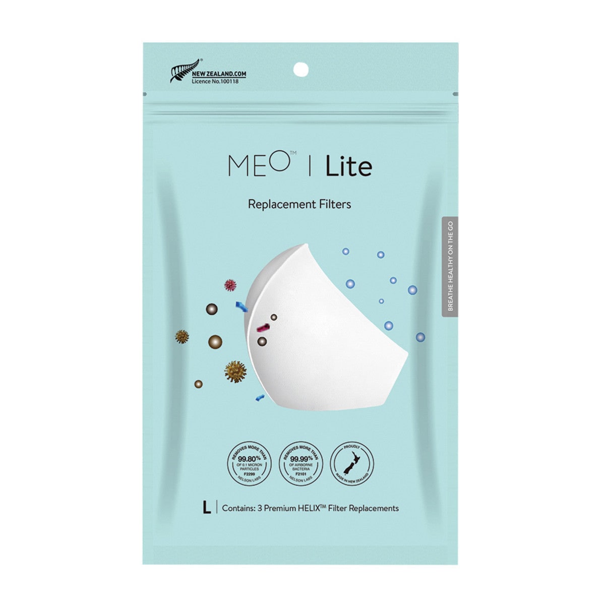 MEO Lite Helix Replacement Filter Large x 3 Pack