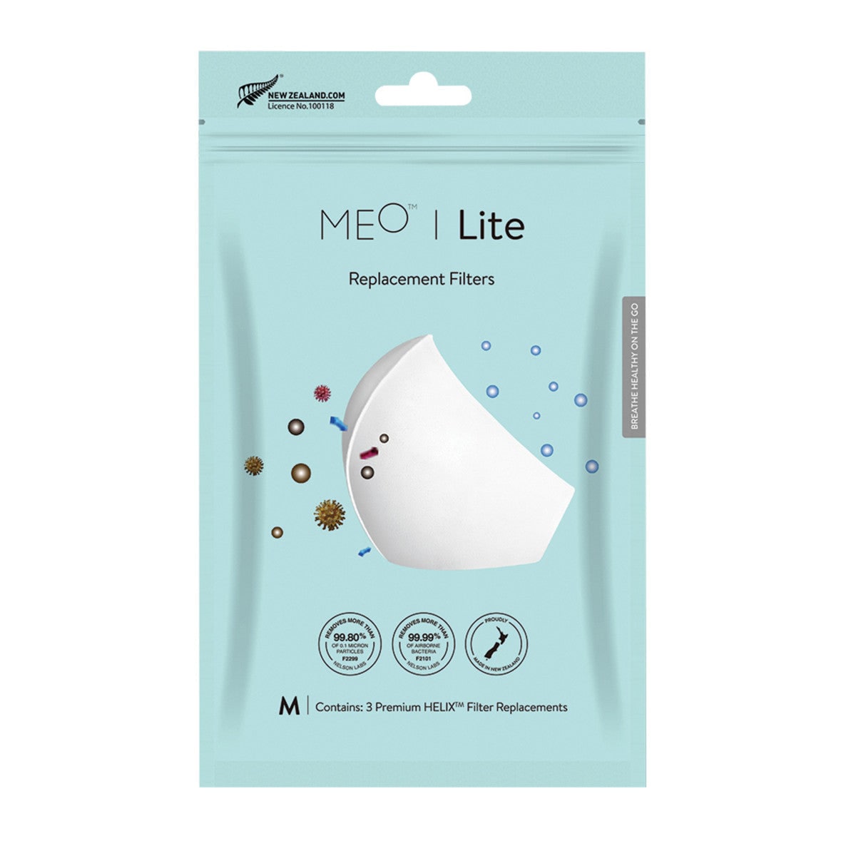 MEO Lite Helix Replacement Filter Medium x 3 Pack