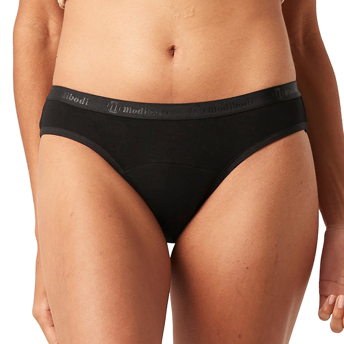 Modibodi Classic Bikini Light-Moderate Black 20/3XL