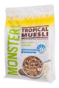 Monster Health Food Co Tropical Muesli Mango Macademia 700g