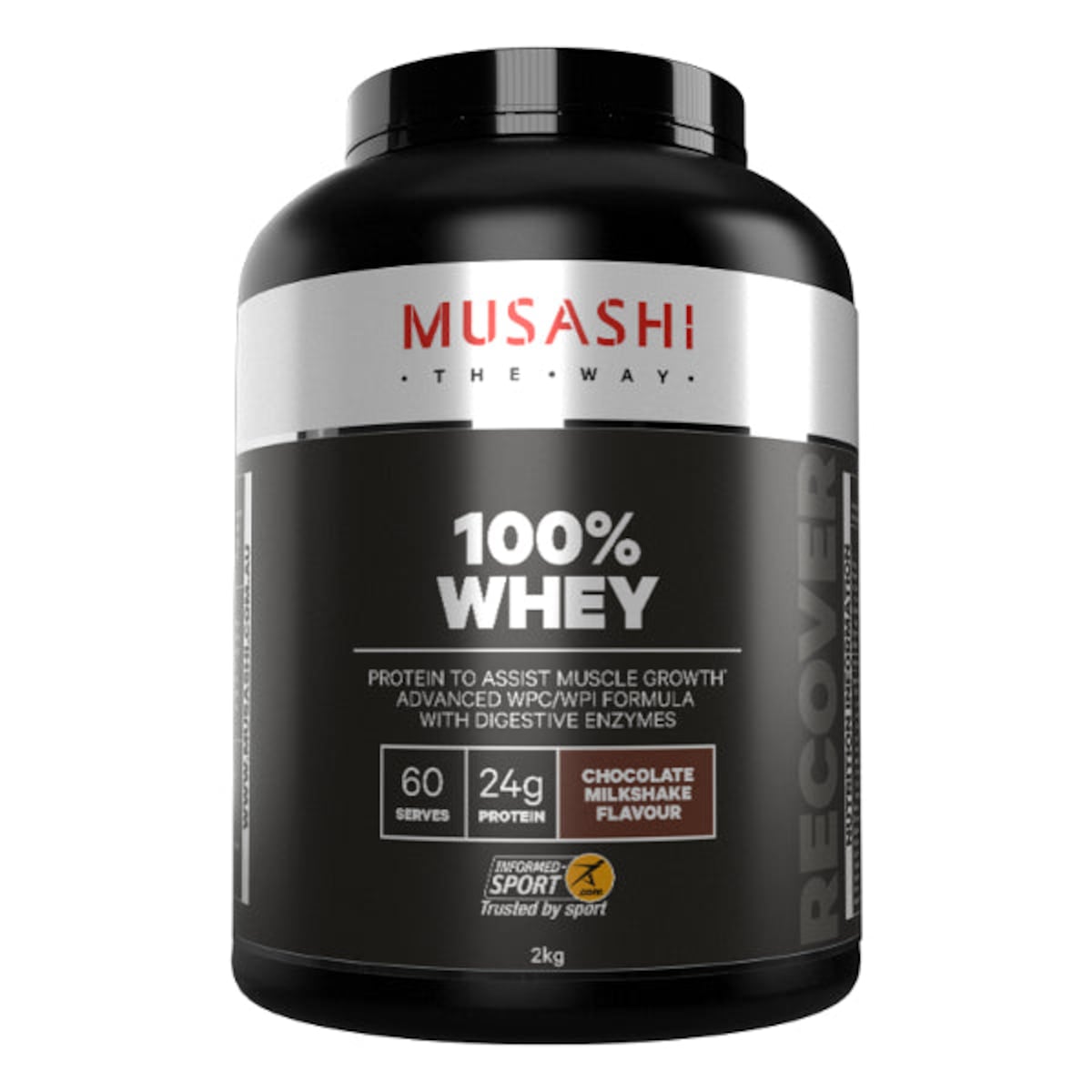 Musashi 100% Whey Protein Powder Chocolate Milkshake 2kg Australia