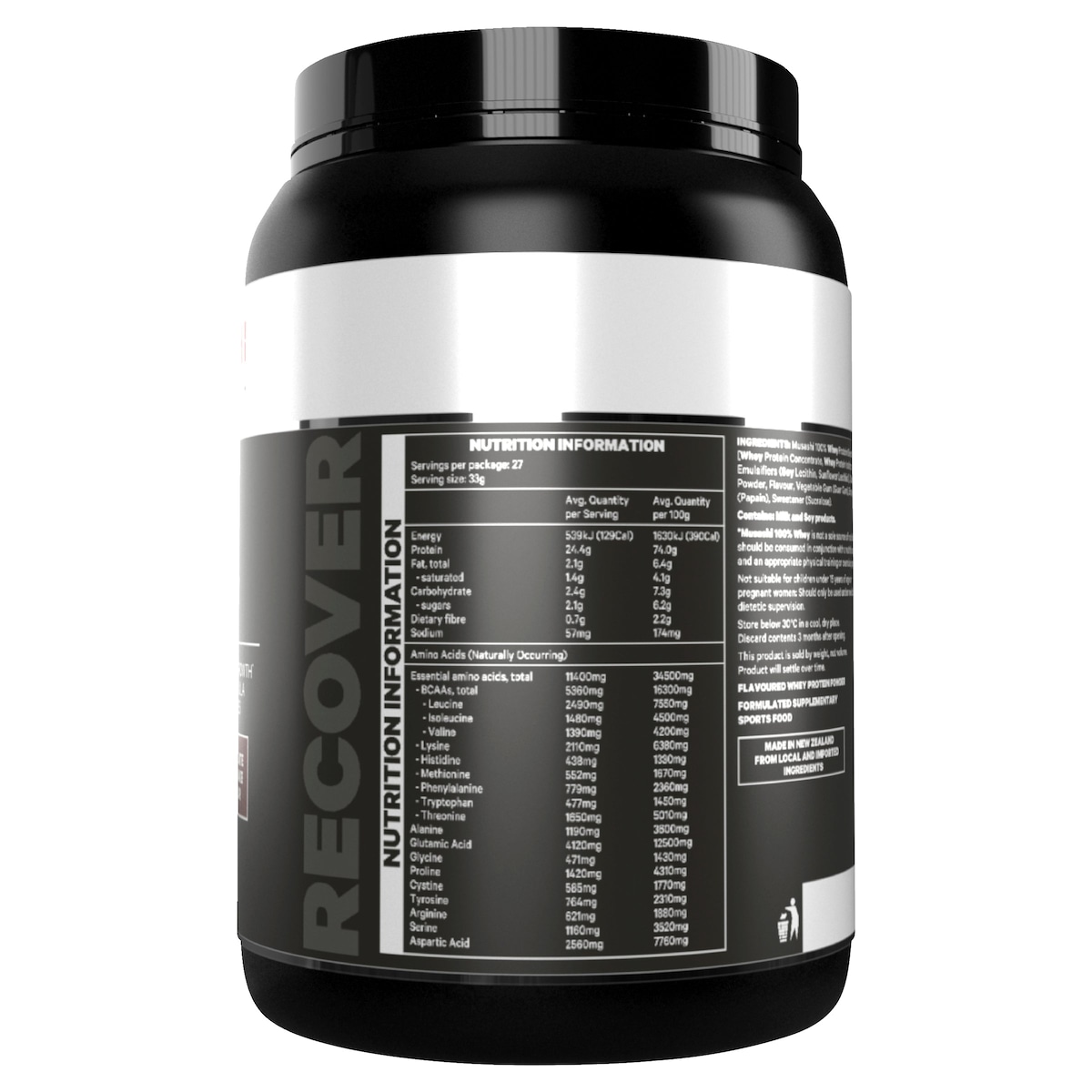 Musashi 100% Whey Protein Powder Chocolate Milkshake 900g