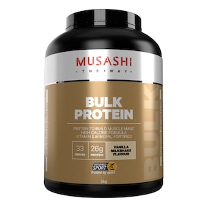Musashi Bulk Protein Powder Vanilla Milkshake 2kg