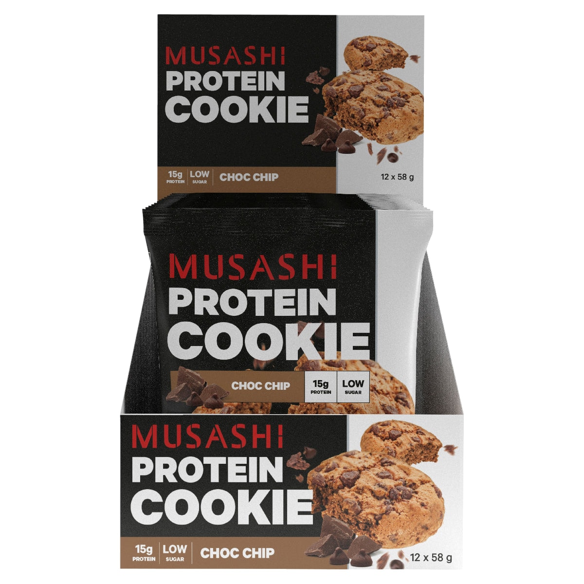 Musashi Choc Chip Protein Cookie 12 x 58g