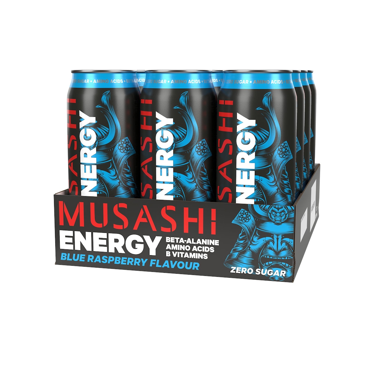 Musashi Energy Blue Raspberry 12 x 500ml Australia