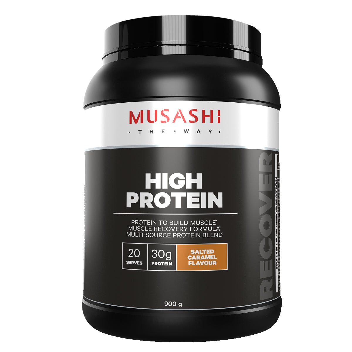 Musashi High Protein Powder Salted Caramel Milkshake 900g Australia