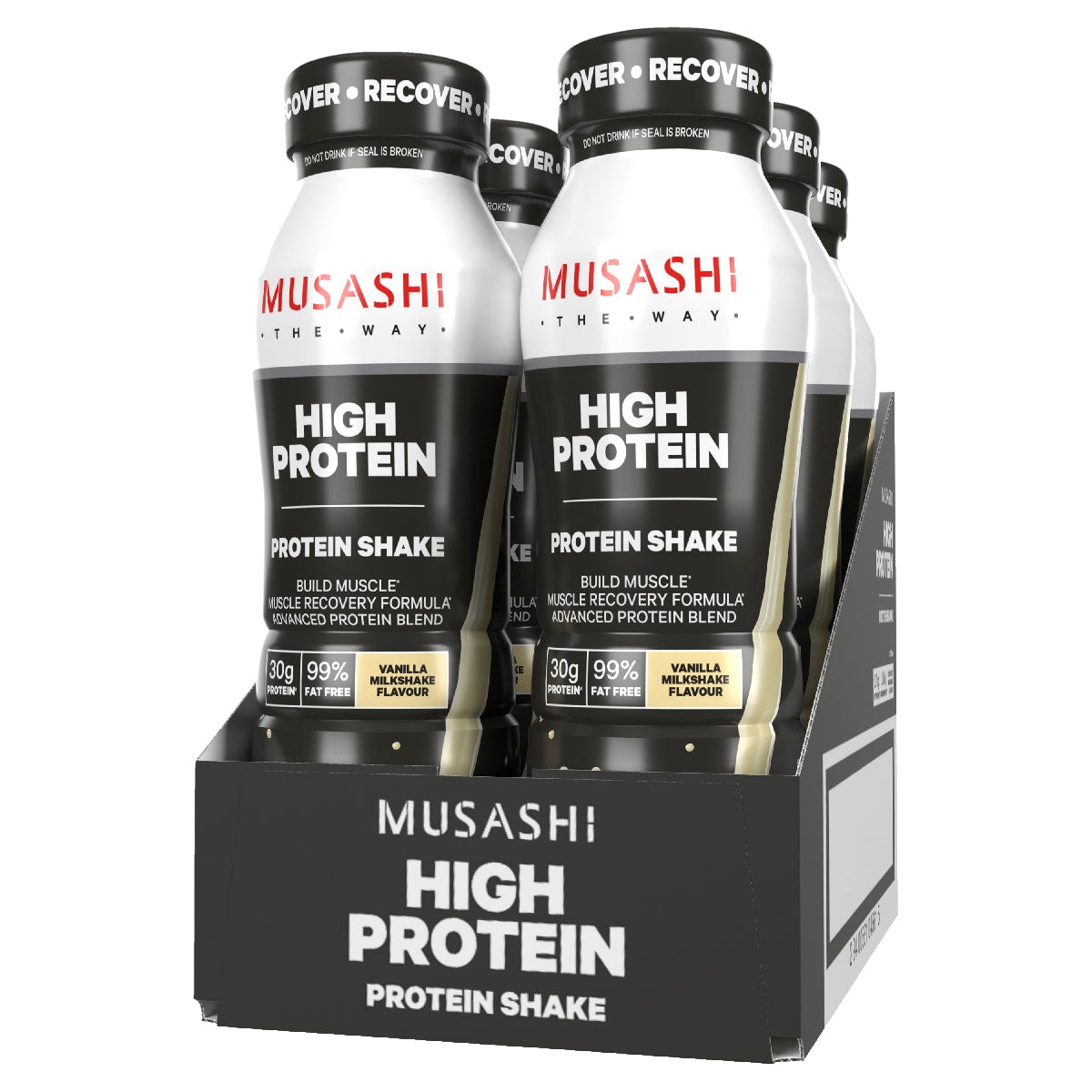 Musashi High Protein Shake Vanilla 6 x 375ml Australia