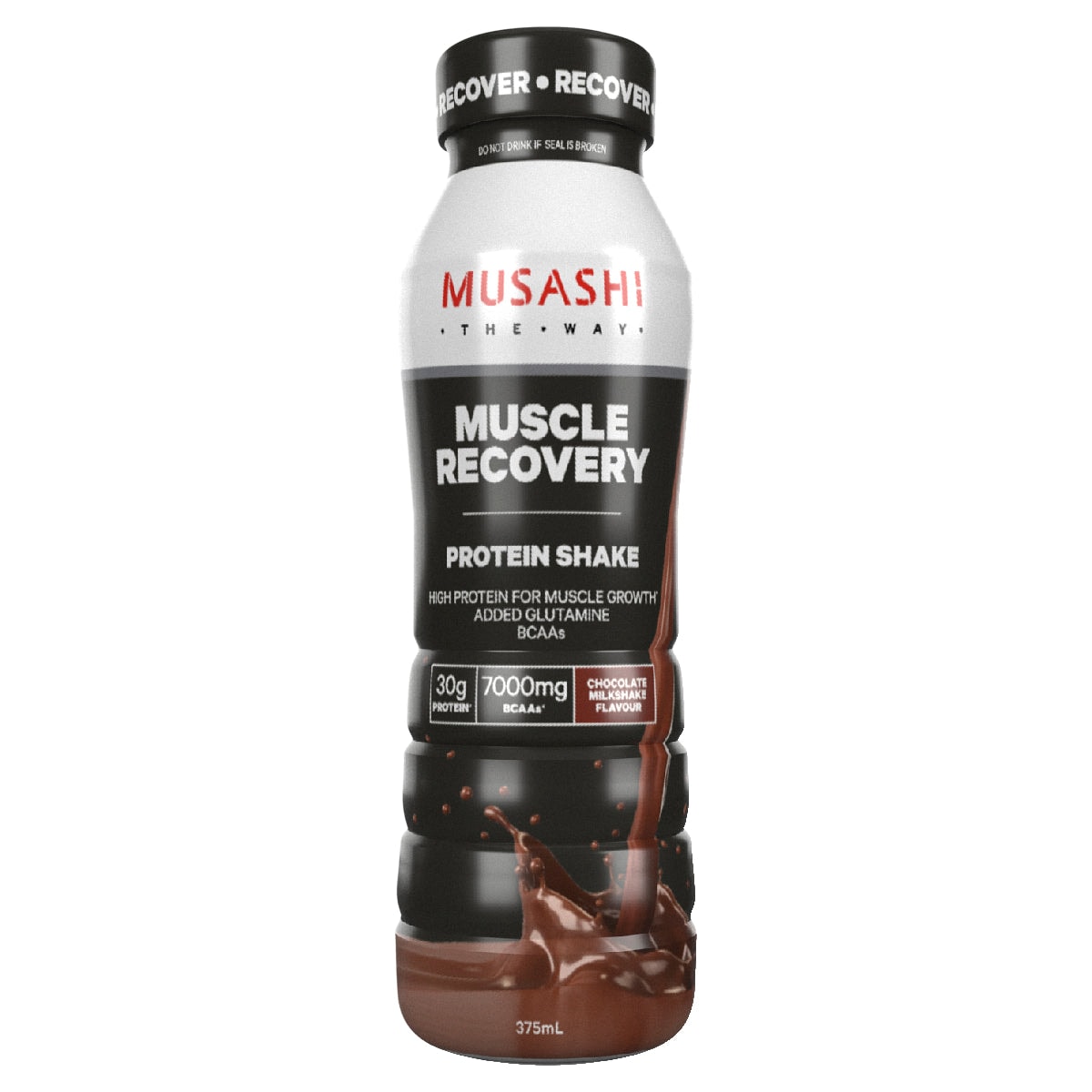 Musashi Muscle Recovery Protein Shake Chocolate 6 x 375ml