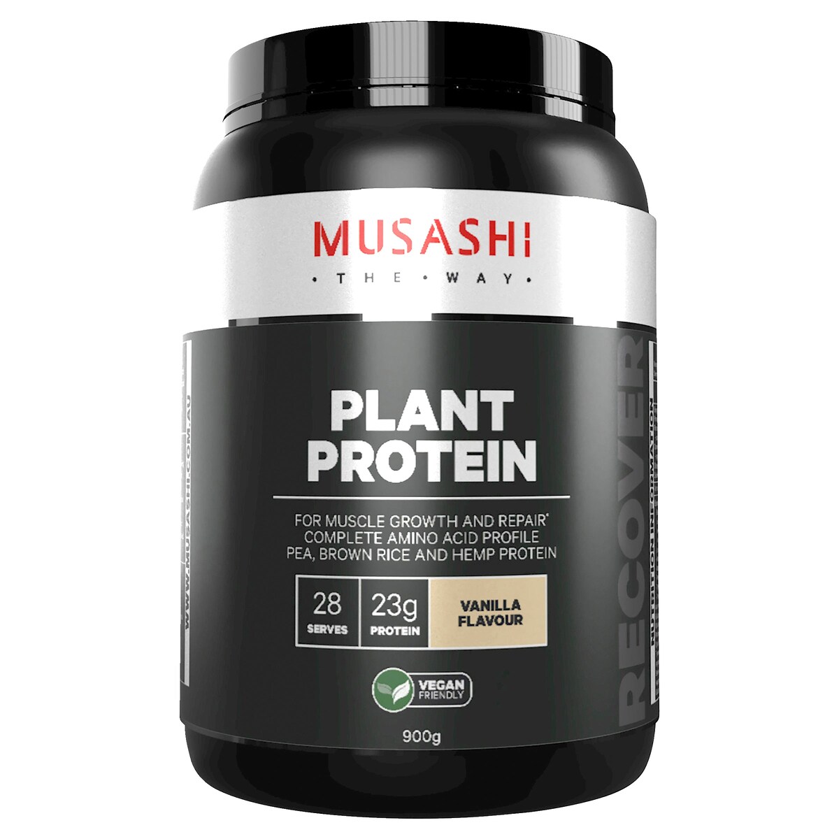 Musashi Plant Protein Powder Vanilla 900g Australia