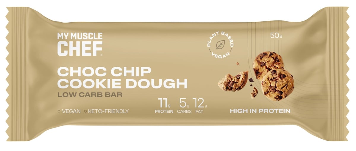 My Muscle Chef Low Carb Bar Choc Chip Cookie Dough 12 x 50g