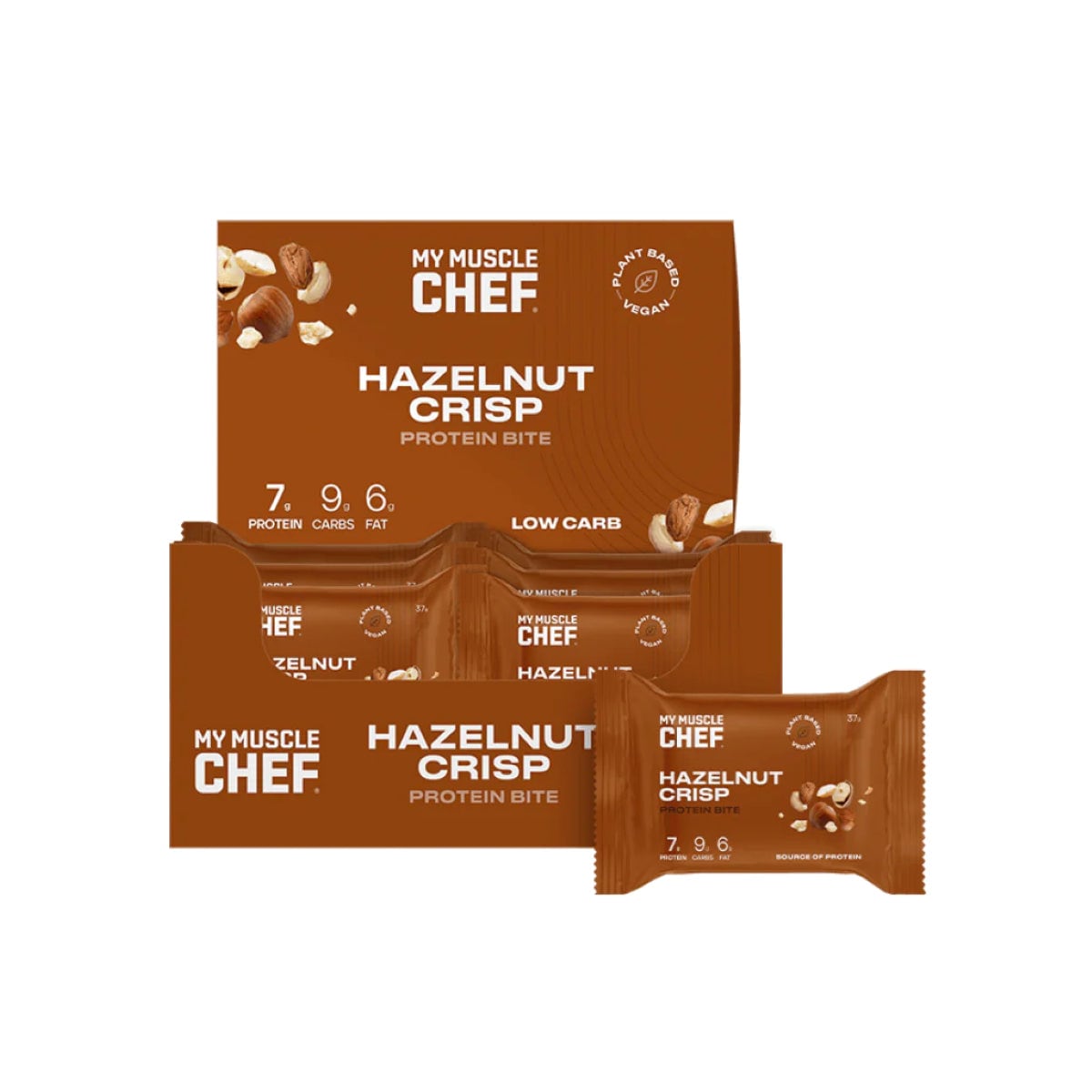 My Muscle Chef Protein Bite Hazelnut Crisp 12 x 37g