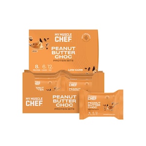 My Muscle Chef Protein Bite Peanut Butter Choc 12 x 37g