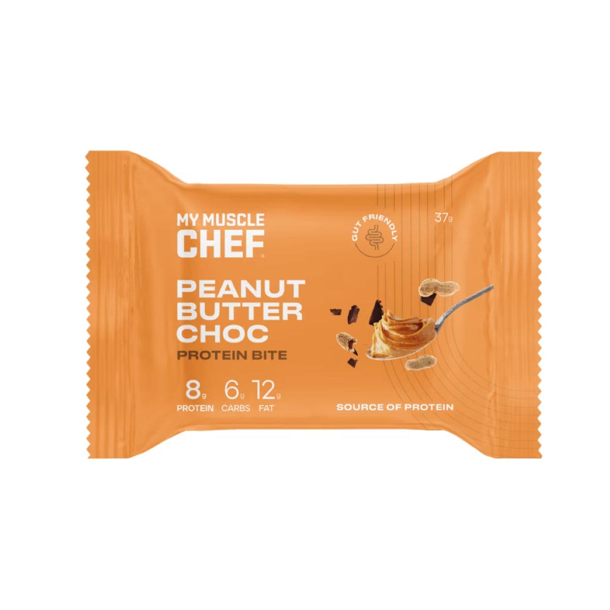My Muscle Chef Protein Bite Peanut Butter Choc 12 x 37g