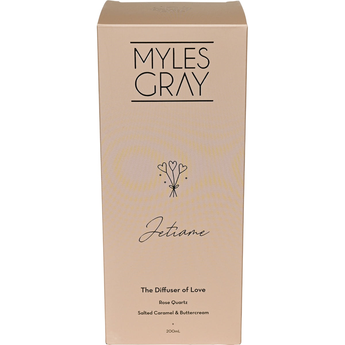 Myles Gray Crystal Infused Reed Diffuser Salted Caramel & Buttercream 200ml