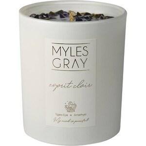 Myles Gray Crystal Infused Soy Candle Large Coconut & Clarity