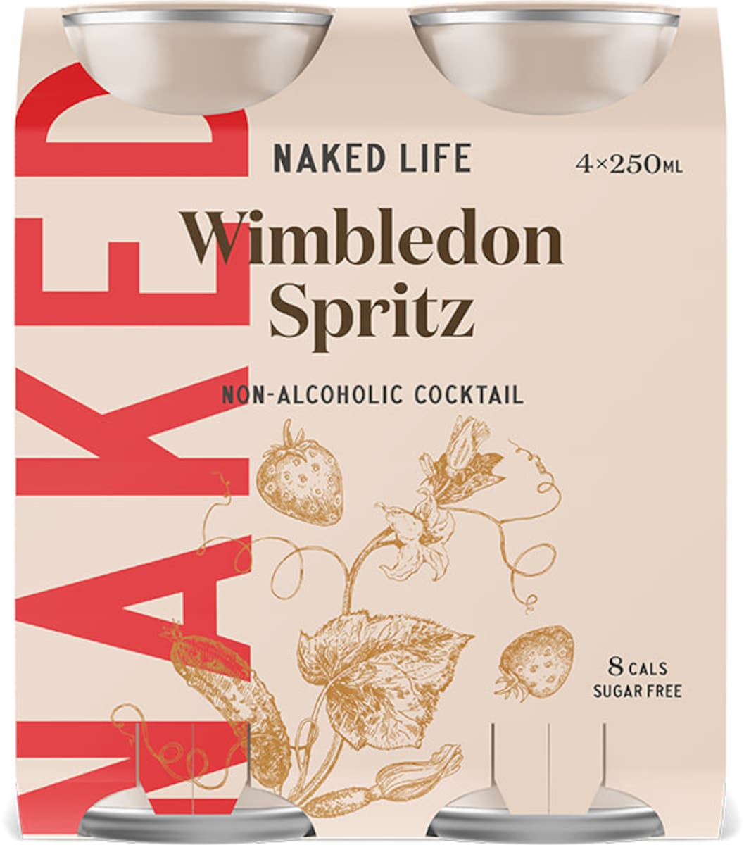 Naked Life Non-Alcoholic Cocktail Wimbledon Spritz 4x250ml
