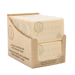 Natural Australian Triple Milled Manuka Honey & Vitamin E Soap 8 x 200g