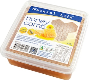 Natural Life Honey Comb Organic 400g