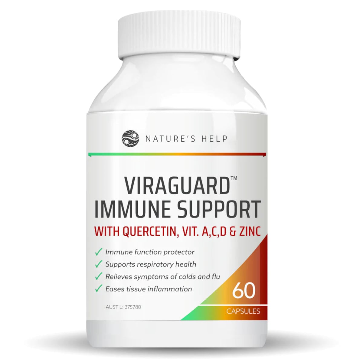 Nature's Help Viraguard Immune Support with Quercetin 60 Capsules