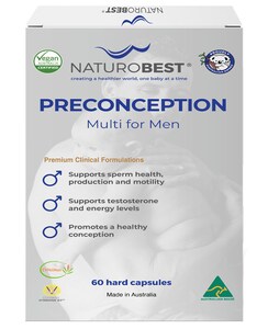 NaturoBest Preconception Multi for Men 60 Capsules