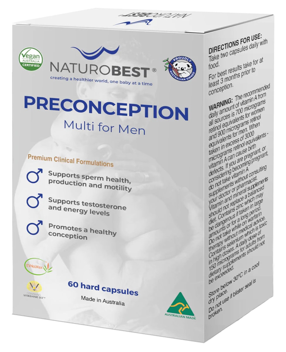 NaturoBest Preconception Multi for Men 60 Capsules