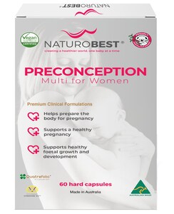 NaturoBest Preconception Multi for Women 60 Capsules