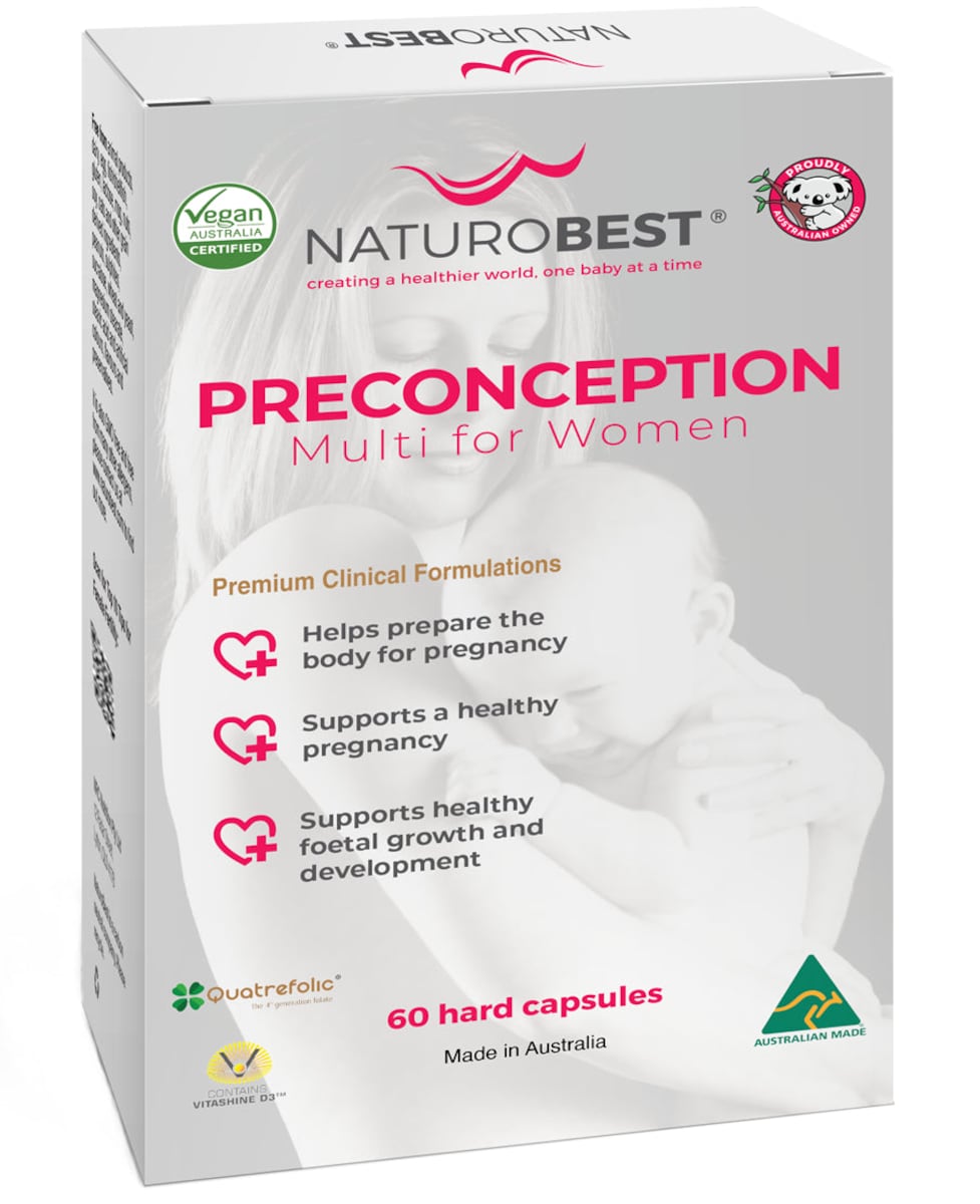 NaturoBest Preconception Multi for Women 60 Capsules