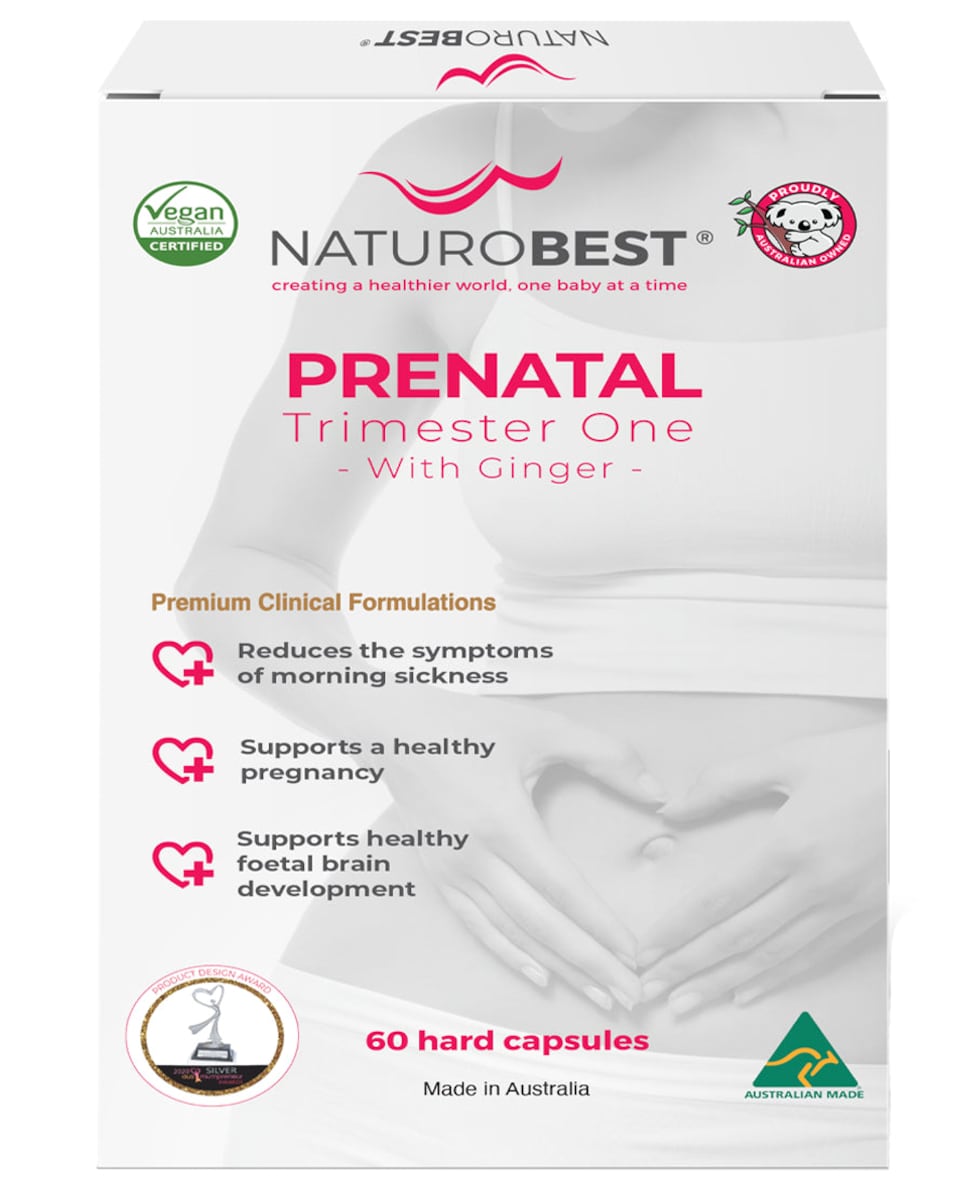 NaturoBest Prenatal Trimester One with Ginger 60 Capsules Australia