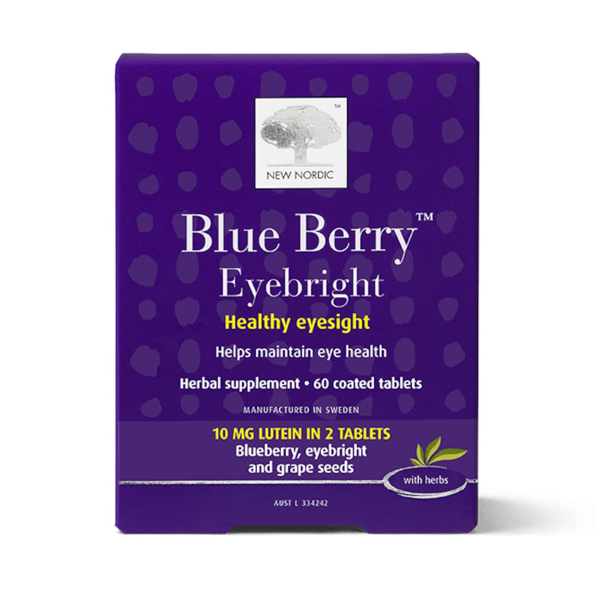 New Nordic Blue Berry Eyebright 60 Tablets