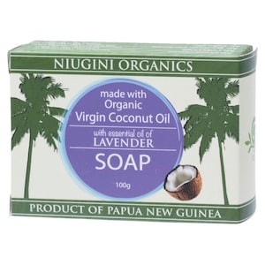 Niugini Organics Virgin Coconut Oil Soap Lavender 100G