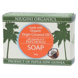 Niugini Organics Virgin Coconut Oil Soap Patchouli 100G