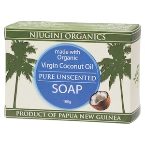 Niugini Organics Virgin Coconut Oil Soap Unscented 100g