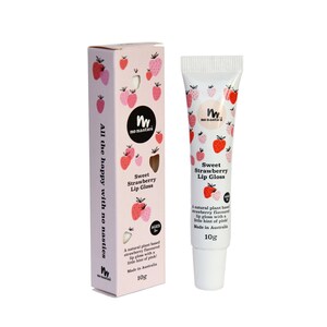 No Nasties Kids All Natural Sweet Strawberry Lip Gloss for Kids and Mums 10g