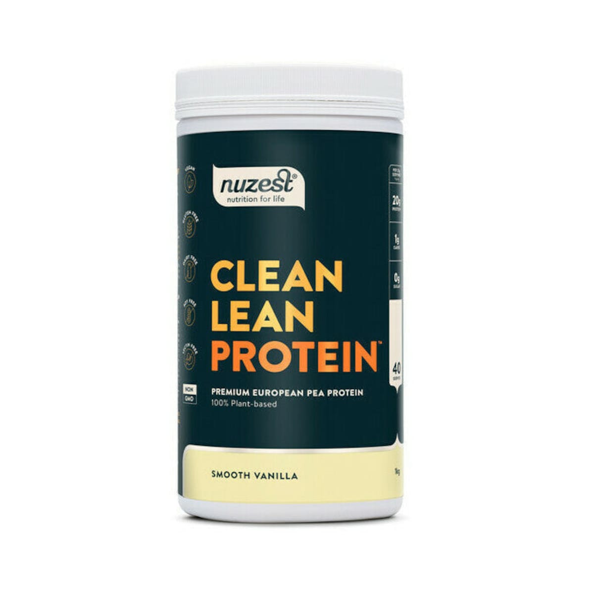 Nuzest Clean Lean Pea Protein Smooth Vanilla 1Kg