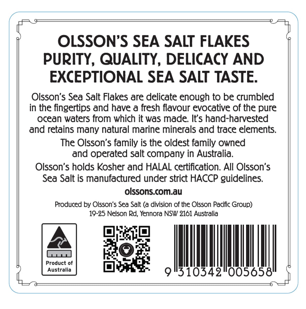 Olssons Salt Sea Flakes Stoneware Jar 250g