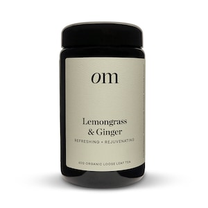 Organic Merchant Lemongrass & Ginger Tea Jar 60g