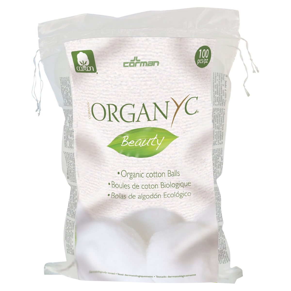 Organyc Beauty Cotton Balls 100 Pack