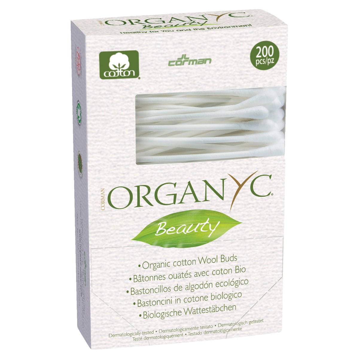 Organyc Beauty Cotton Buds 200 Pack
