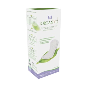 Organyc Thin Folded Panty Liners - Light 24 Pack
