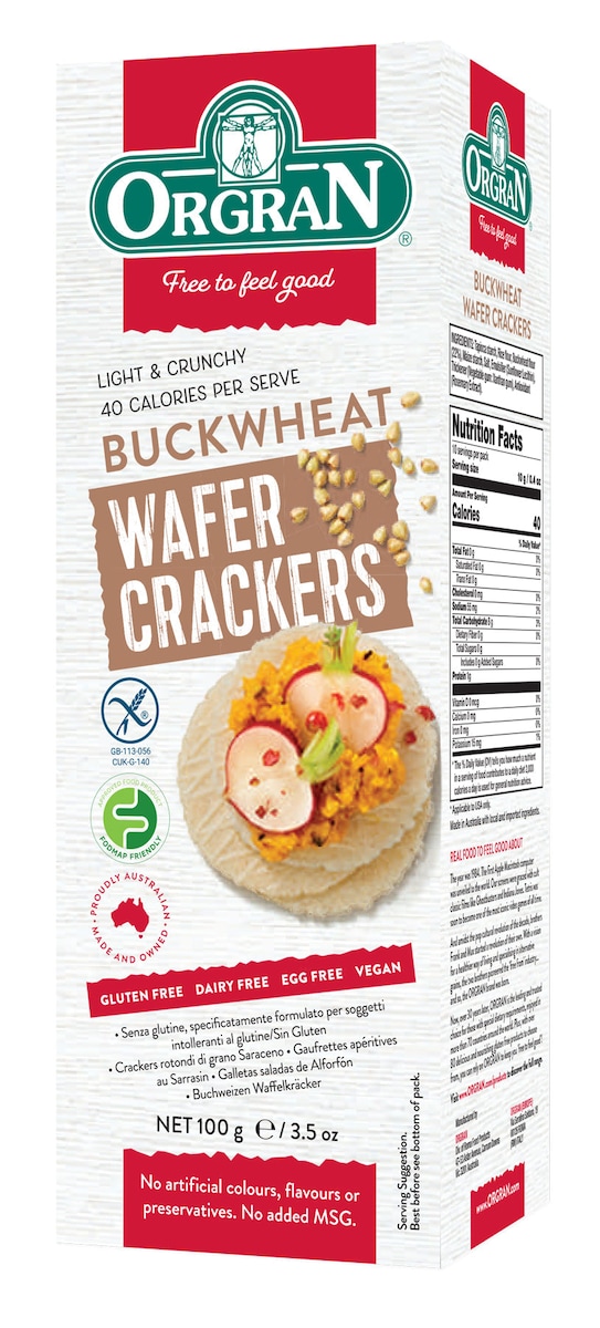 Orgran Buckwheat Wafer Crackers 100g