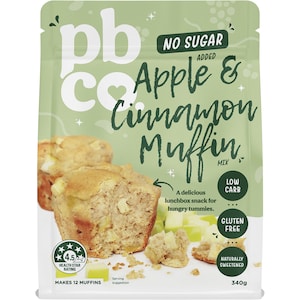 Pbco. Apple Cinnamon Muffin Mix 340g