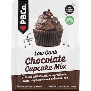 Pbco. Low Carb Chocolate Cupcake Mix 260g