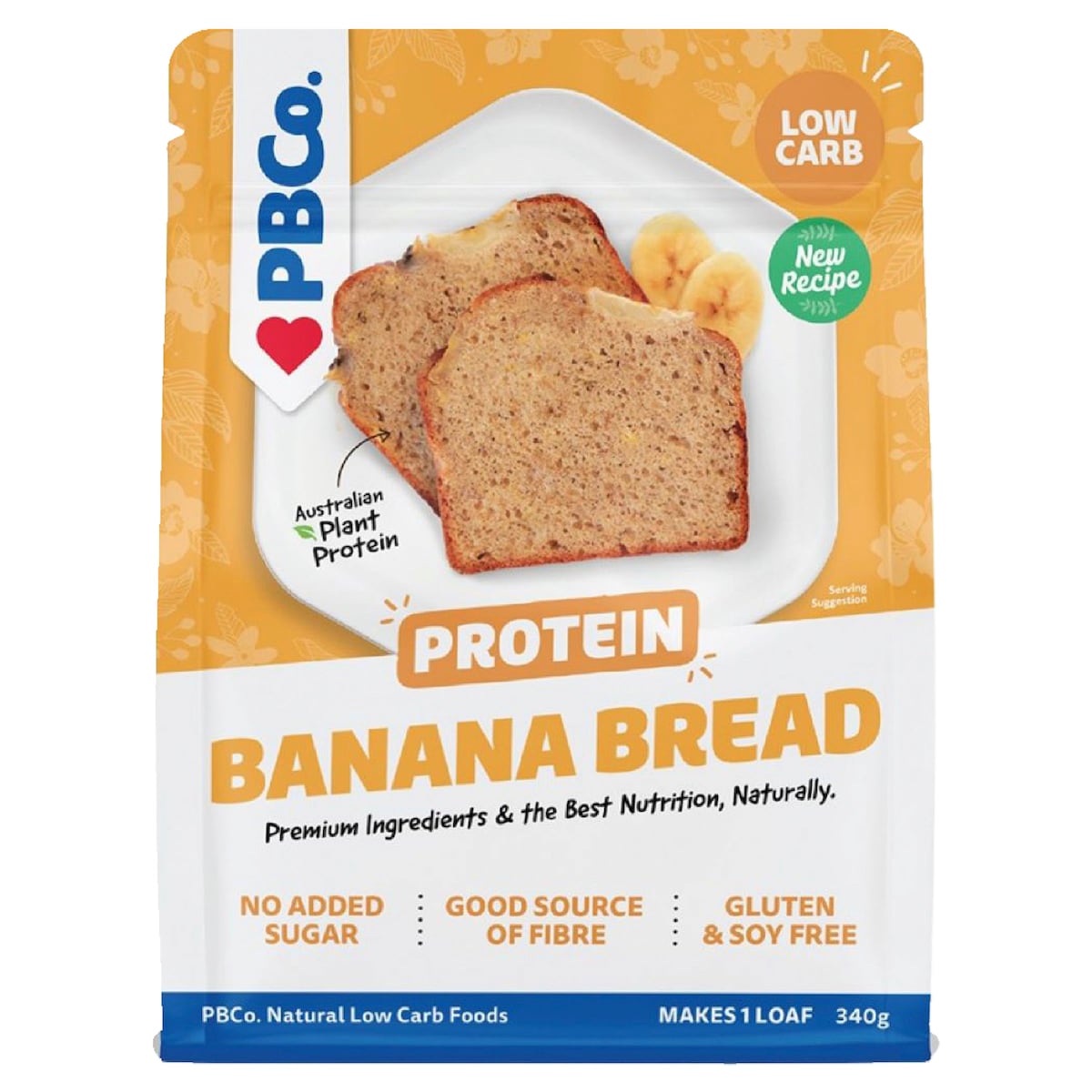 Pbco. Plant Protein Banana Bread Mix 340g