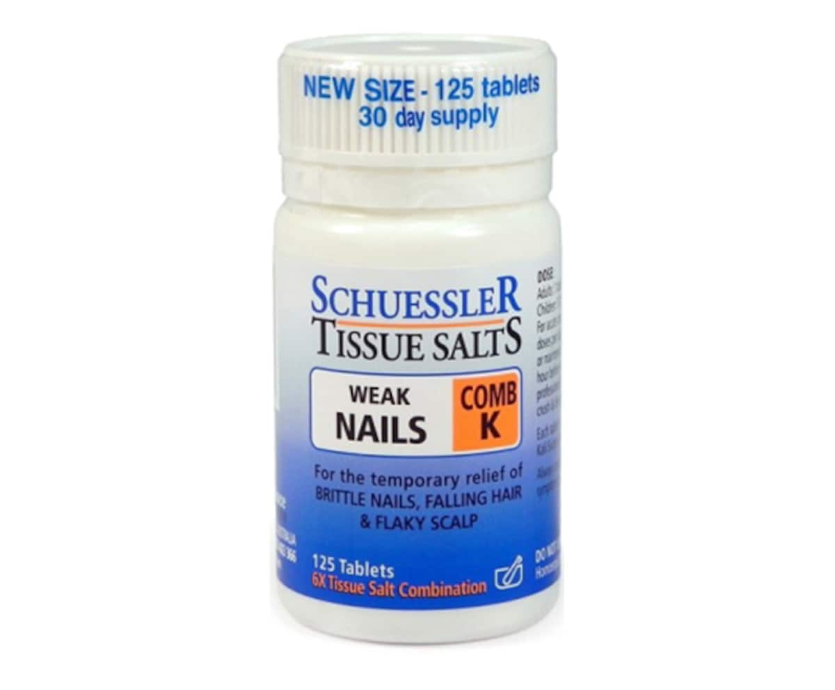 Schuessler Tissue Salts Comb K Weak Nails 125 Tablets | Healthylife Australia